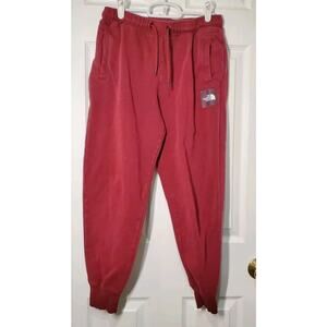 The North Face Women’s Joggers Sweatpants Size S Burgundy Red Fleece Lined